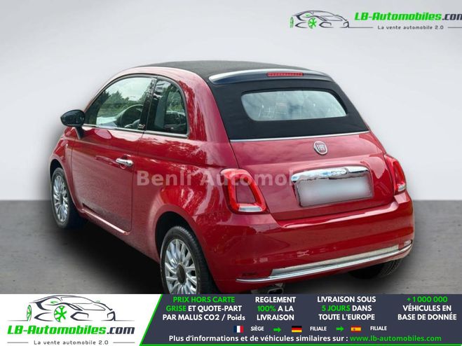 Fiat 500 1.2 69 ch BVA Rouge de 2017
