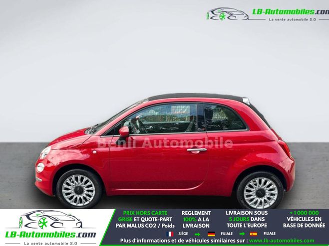 Fiat 500 1.2 69 ch BVA Rouge de 2017