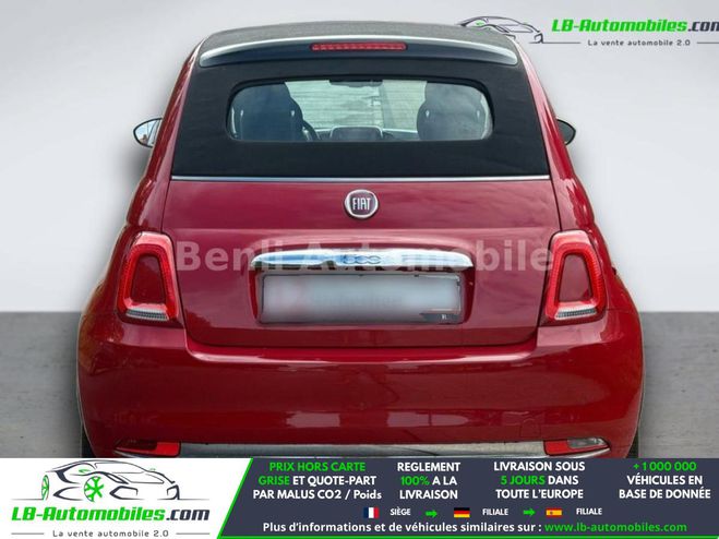 Fiat 500 1.2 69 ch BVA Rouge de 2017