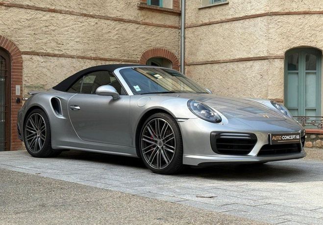 Porsche 911 CABRIOLET Type 991 TURBO Phase 2 3.8 540 Gris de 2017