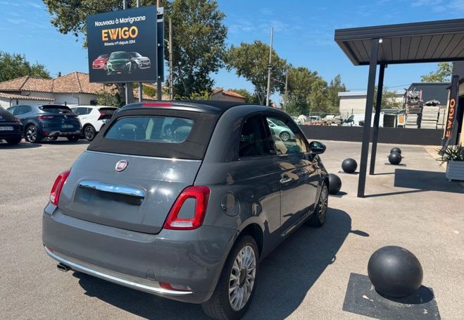 Fiat 500 1.2 8v 69ch lounge bva cabriolet Gris de 2019