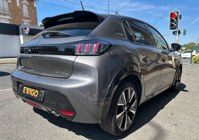 Peugeot 208 1.2 100ch GT LINE BVA TOIT PANORAMIQUE A Gris de 2019