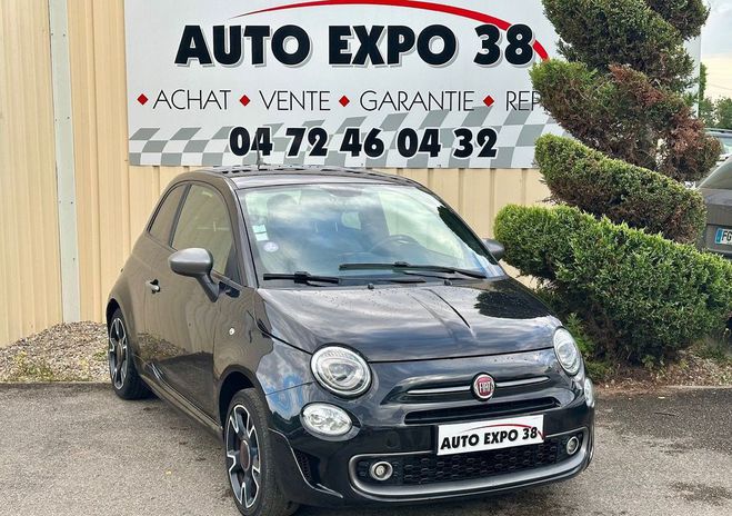 Fiat 500 s 1.2l 69cv -2017- 102000kms-7990 euros Noir de 2017