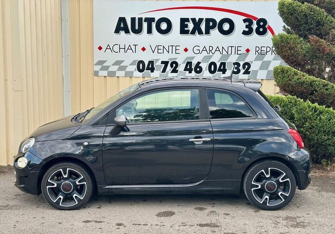 Fiat 500 s 1.2l 69cv -2017- 102000kms-7990 euros Noir de 2017