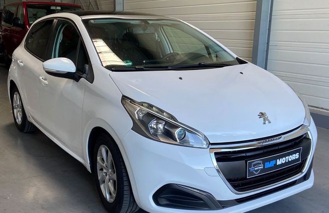 Peugeot 208 1.6 e-hdi 100 cv clim gps toit panoramiq Blanc de 2017