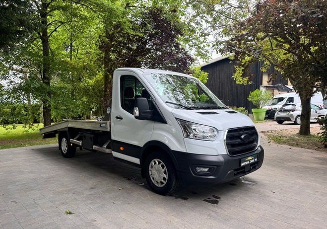 Ford Transit porte voiture plateau 2.0 TDCI 130 S&S T Blanc de 2021