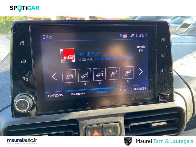 Peugeot Partner PARTNER FOURGON STANDARD 650 KG BLUEHDI  White de 2022