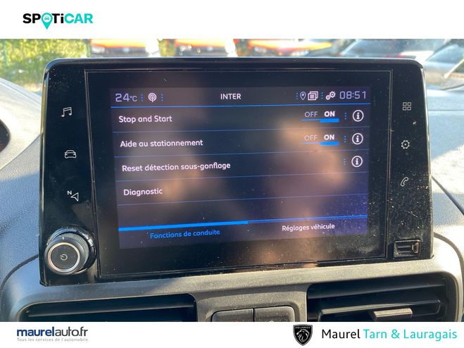 Peugeot Partner PARTNER FOURGON STANDARD 650 KG BLUEHDI  White de 2022