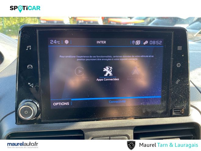 Peugeot Partner PARTNER FOURGON STANDARD 650 KG BLUEHDI  White de 2022