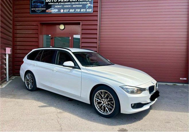 BMW Serie 3 318 d 143cv touring climatisation gps re Blanc de 2014