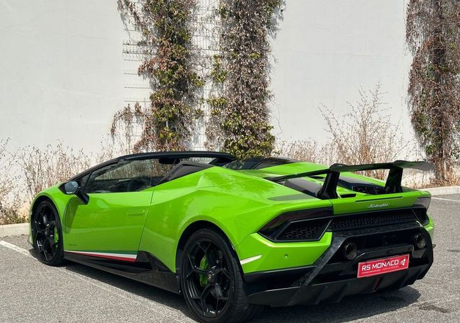 Lamborghini Huracan spyder 5.2 lp 640 performante Vert de 2019