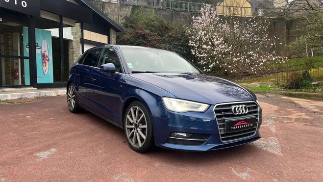 Audi A3 Sportback 2.0 tdi 184 ambition luxe quat Bleu de 2016