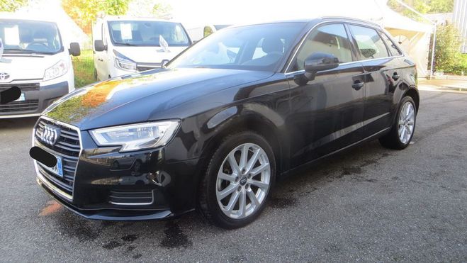 Audi A3 Sportback 2.0 TFSI 190 S tronic 7 Quattr Noir de 2017