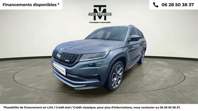 Skoda Kodiaq 2.0 Bi-TDI 240 SCR DSG7 4x4 7pl RS Noir de 2019