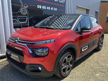  Voir d&eacute;tails -Citroen C3 Feel Pack 1.2L 83ch Rouge/Toit Noir &agrave; Bain-de-Bretagne (35)
