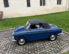 Autobianchi Bianchina Cabrio bleue à () Autobianchi Bianchina Cabrio bleue à ()