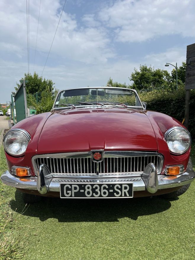 MG MGB Cabriolet 1969 Rouge Bordeaux de 1969