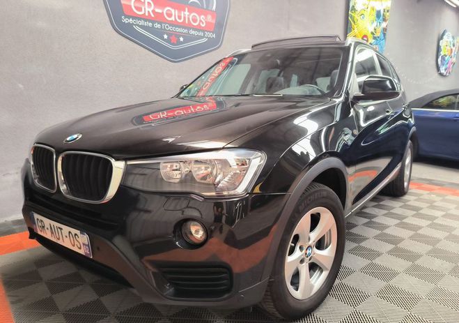 BMW X3 s-drive 18da 150cv lounge plus 91.000km  Noir de 2017