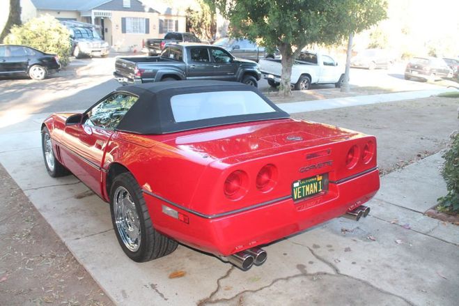 Chevrolet Corvette C4 CABRIOLET ROUGE de 1990