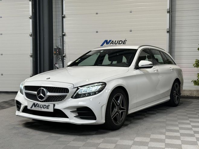 Mercedes Classe C Break 220d 194 ch AMG Line 9G-Tronic BLANC de 2019