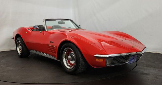Chevrolet Corvette C3 cabriolet Rouge de 1971