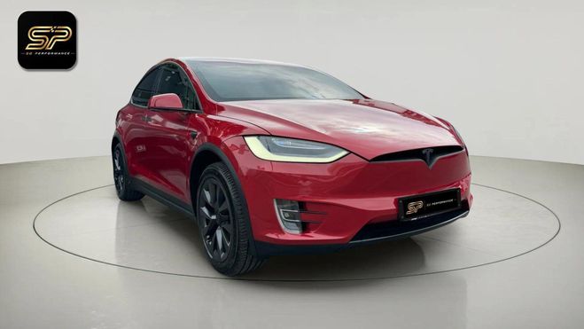 Tesla Model X Long Range * 421 ch * 100 kWh * 580 km W Rouge de 2019