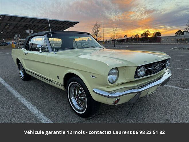 Ford Mustang 1966 coupe 289 ci 200 hp code c 3 vitess Jaune de 1966