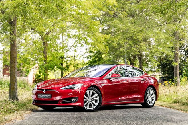 Tesla Model S 90D kWh Dual Motor Rouge M�tallis� de 