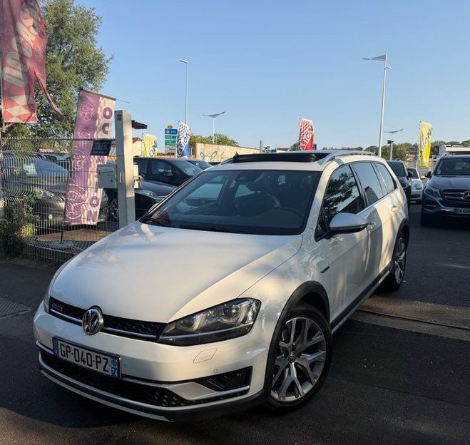 Volkswagen Golf sw 2l tdi 184cv alltrack 4motion Blanc de 2016
