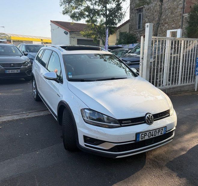 Volkswagen Golf sw 2l tdi 184cv alltrack 4motion Blanc de 2016