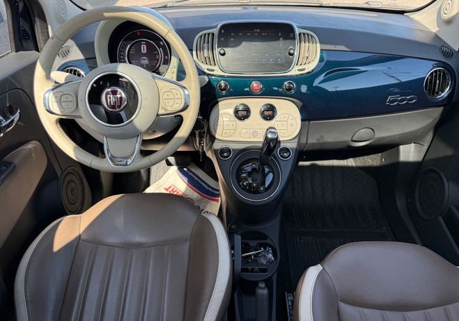 Fiat 500 1.2 70ch CLUB DUALOGIC AUTOMATIQUE Toit  Bleu de 2018