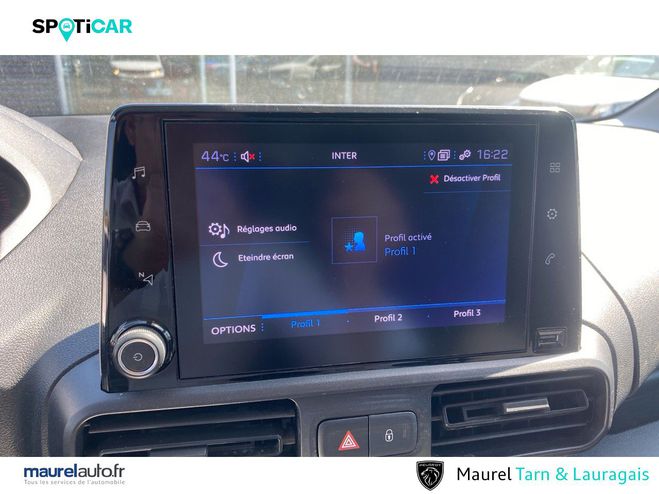 Peugeot Partner PARTNER FOURGON STANDARD 650 KG BLUEHDI  White de 2022
