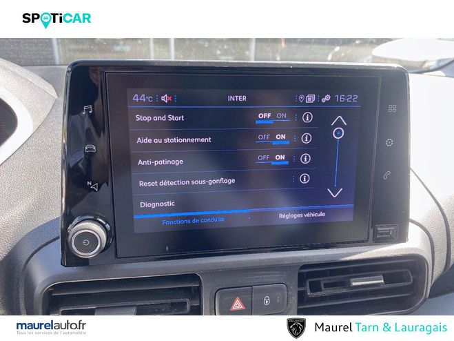 Peugeot Partner PARTNER FOURGON STANDARD 650 KG BLUEHDI  White de 2022