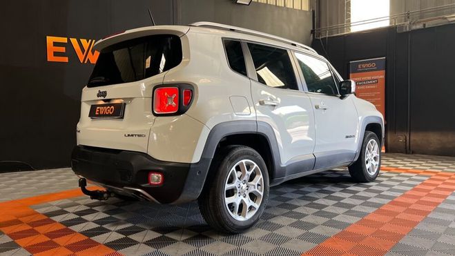 Jeep Renegade 2.0 MULTIJET 140ch LIMITED 4 ROUES MOTRI BLANC de 2017