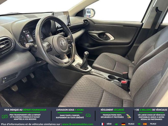 Toyota Yaris 70 VVT-i BVM Blanc de 2022