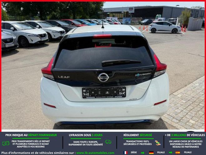 Nissan Leaf Electrique 62kWh 217 ch BVA Blanc M�tallique de 2020