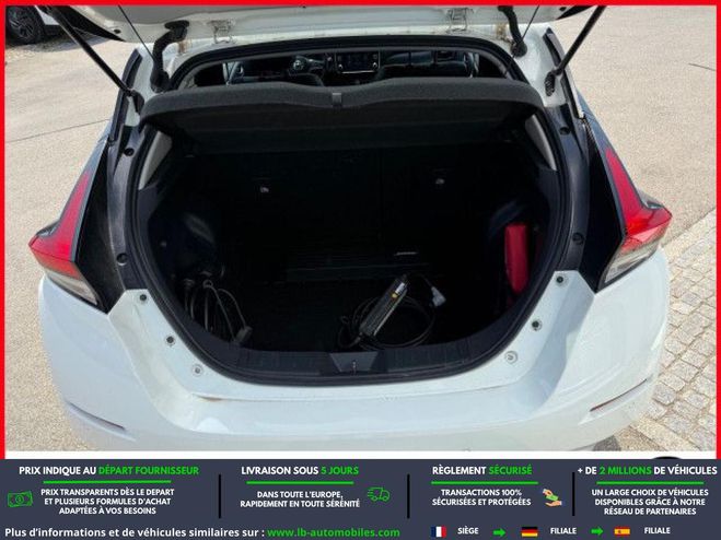 Nissan Leaf Electrique 62kWh 217 ch BVA Blanc M�tallique de 2020