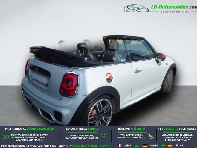 Mini Cabrio 231 ch John  Works BVA Blanc M�tallique de 2016