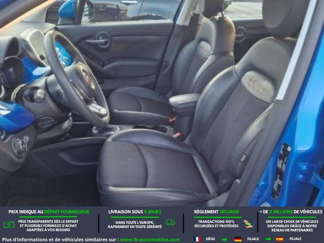 Fiat 500 1.6 MultiJet 120 ch BVA Bleu M�tallique de 2019