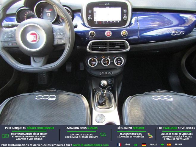 Fiat 500 1.6 MultiJet 120 ch BVM Bleu M�tallique de 2018