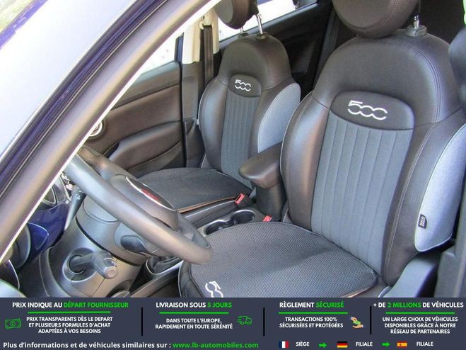 Fiat 500 1.6 MultiJet 120 ch BVM Bleu M�tallique de 2018