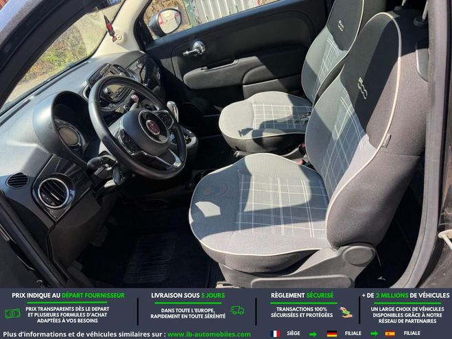 Fiat 500 1.2 69 ch BVA Noir de 2019