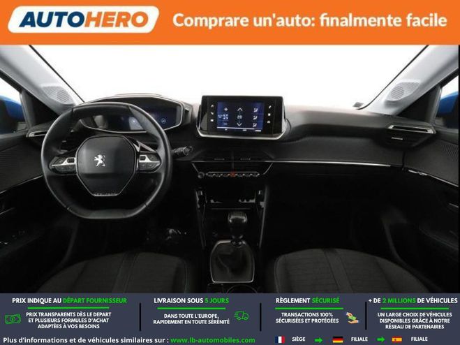 Peugeot 208 PureTech 100  BVM Bleu M�tallique de 2021