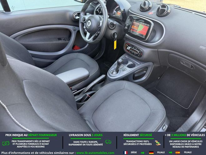 Smart Fortwo 1.0 71 ch  BVA Noir de 2016
