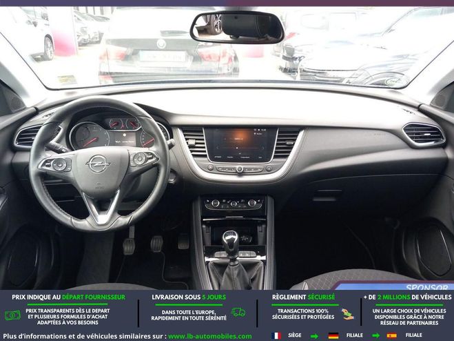 Opel Grandland X 1.2 Turbo 130 ch BVM Gris M�tallique de 2019