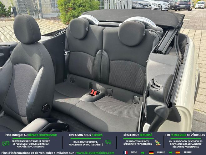 Mini Cabrio 98 ch BVM Blanc de 2014