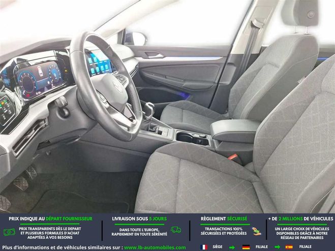 Volkswagen Golf 1.0 TSI 110 BVM Bleu M�tallique de 2023