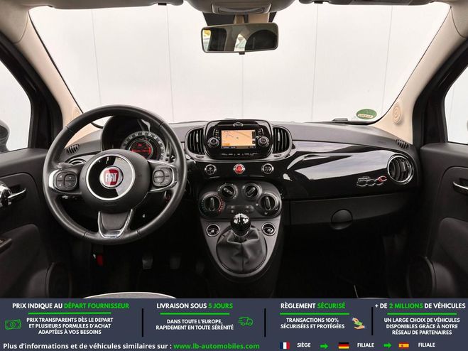 Fiat 500 1.2 69 ch BVM Noir M�tallique de 2018