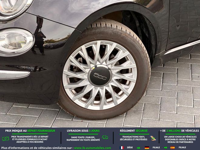 Fiat 500 1.2 69 ch BVM Noir M�tallique de 2018