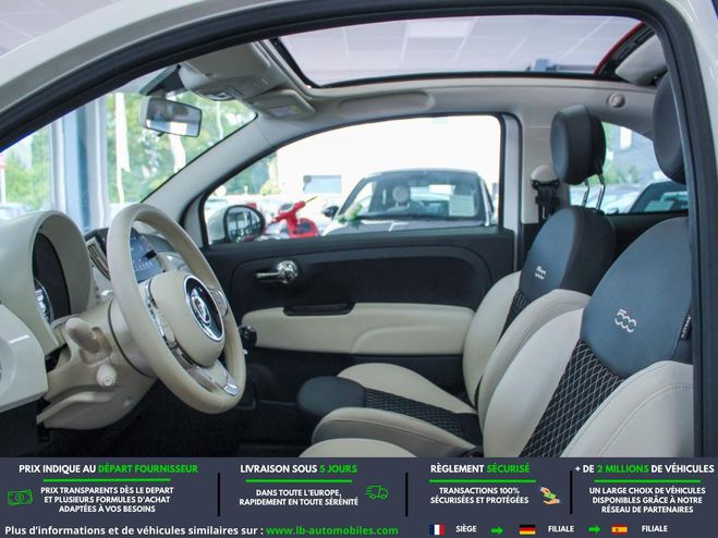Fiat 500 1.0 70 ch Hybride BSG Blanc de 2022